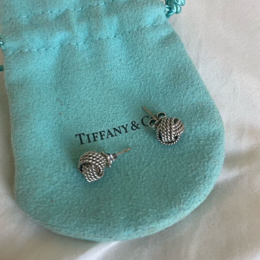 Tiffany twist knot earrings (sterling silver)